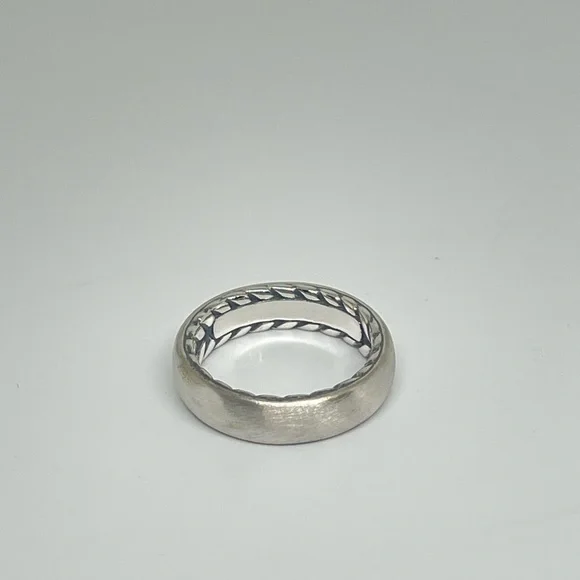 David Yurman Men’s Sterling Silver Ring - Picture 3 of 8
